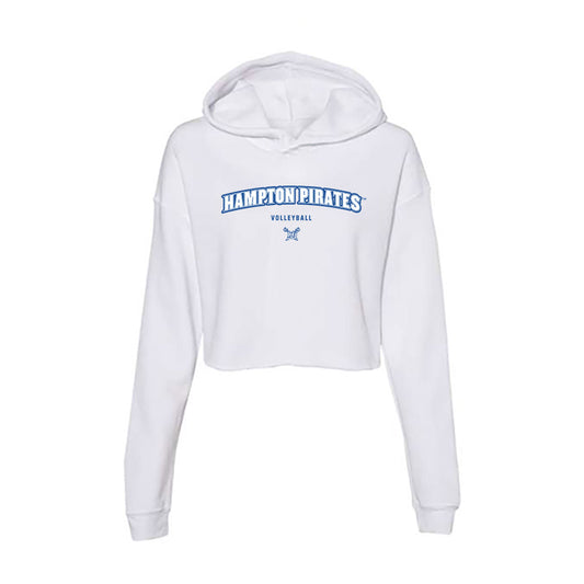 Hampton - NCAA Women's Volleyball : Kylah McNeal - Women's Crop Fleece Hoodie-0
