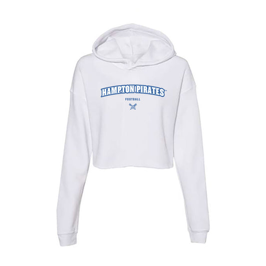 Hampton - NCAA Football : Elijah Bacon - Women's Crop Fleece Hoodie-0