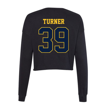 East Tennessee State - NCAA Football : Ethan Turner - Women's Cropped Crew Fleece-1