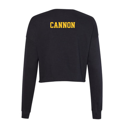 East Tennessee State - NCAA Men's Track & Field : Jake Cannon - Women's Cropped Crew Fleece-1