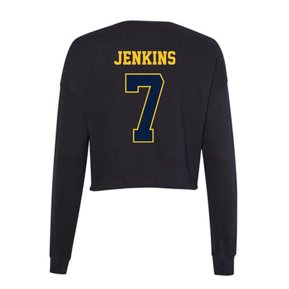 East Tennessee State - NCAA Football : Michael Jenkins - Women's Cropped Crew Fleece-1