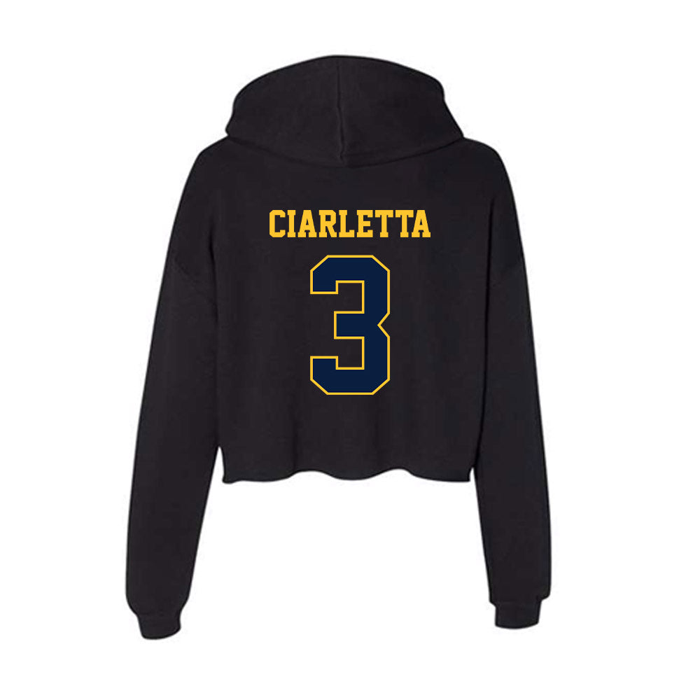 East Tennessee State - NCAA Softball : Kaela Ciarletta - Women's Crop Fleece Hoodie-1