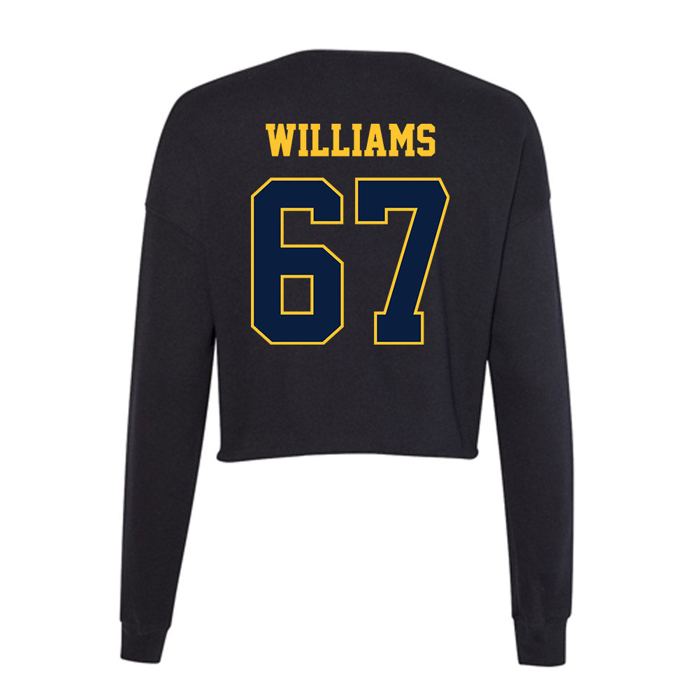 East Tennessee State - NCAA Football : Seth Williams - Women's Cropped Crew Fleece-1