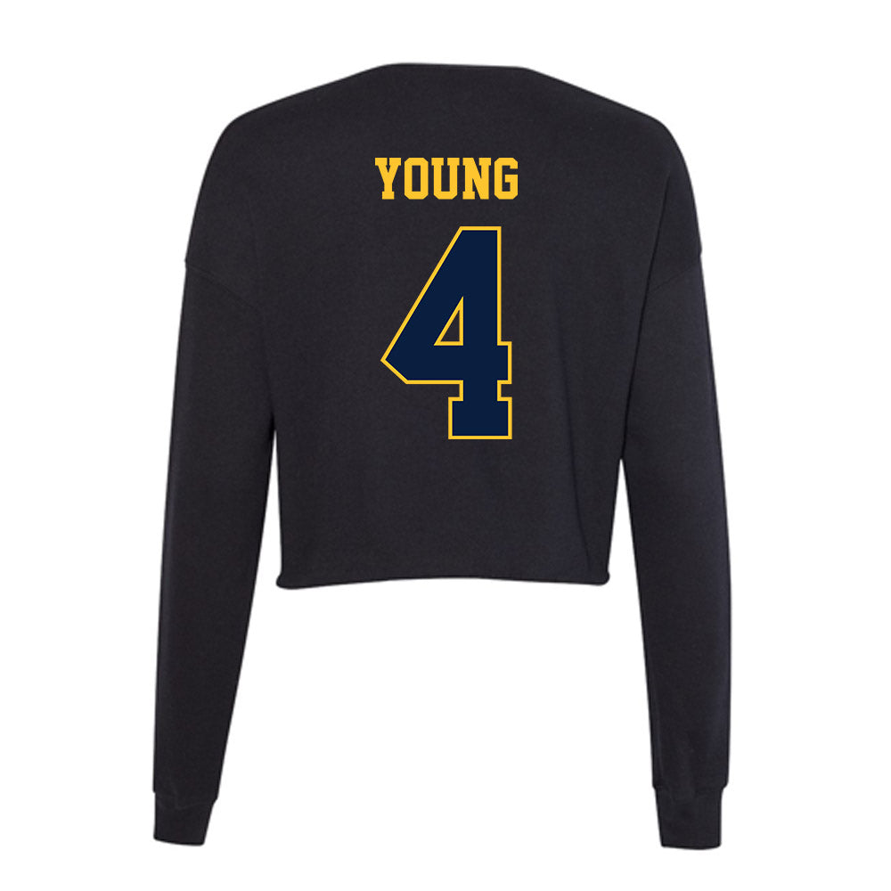 East Tennessee State - NCAA Softball : Cameron Young - Women's Cropped Crew Fleece-1