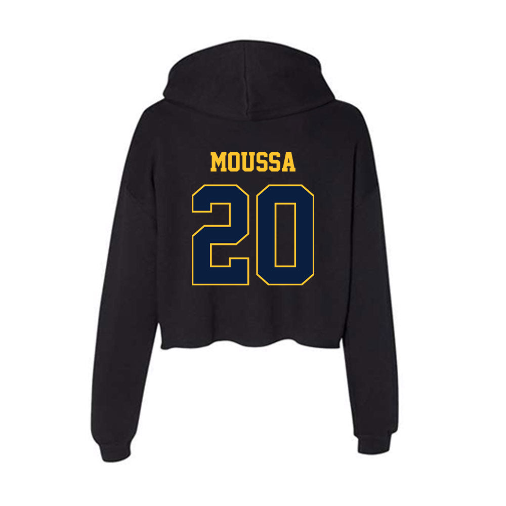 East Tennessee State - NCAA Men's Soccer : Rodrigue Moussa - Women's Crop Fleece Hoodie-1