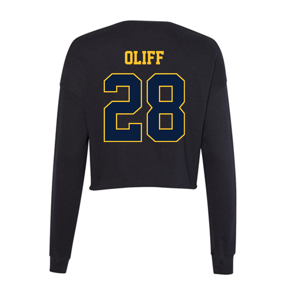 East Tennessee State - NCAA Baseball : Carter Oliff - Women's Cropped Crew Fleece-1