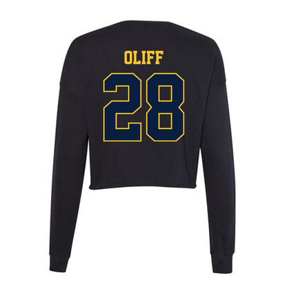 East Tennessee State - NCAA Baseball : Carter Oliff - Women's Cropped Crew Fleece-1