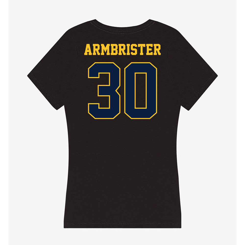 East Tennessee State - NCAA Football : Drew Armbrister - Women's V-Neck T-Shirt-1