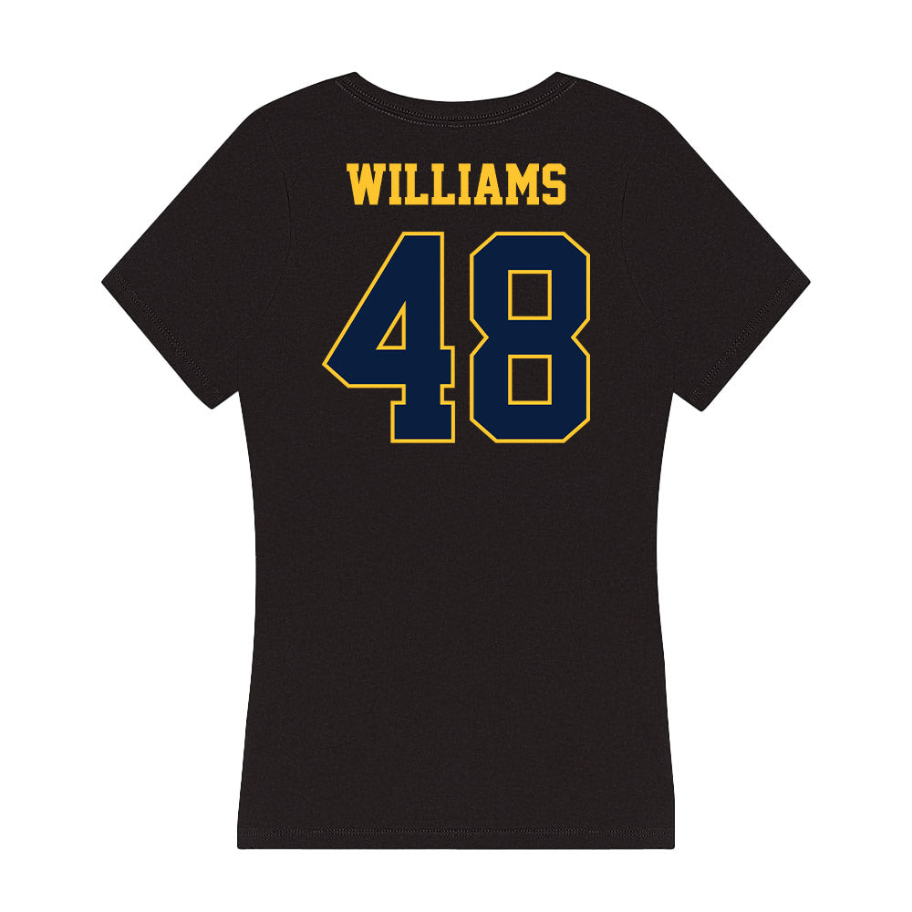 East Tennessee State - NCAA Football : Demetrius Williams - Women's V-Neck T-Shirt-1