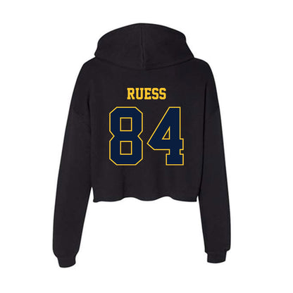 East Tennessee State - NCAA Football : Eric Ruess - Women's Crop Fleece Hoodie-1