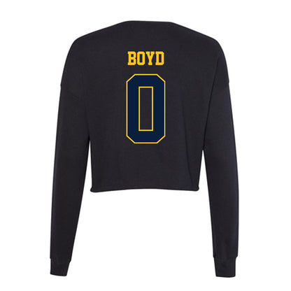 East Tennessee State - NCAA Men's Basketball : Karon Boyd - Women's Cropped Crew Fleece-1