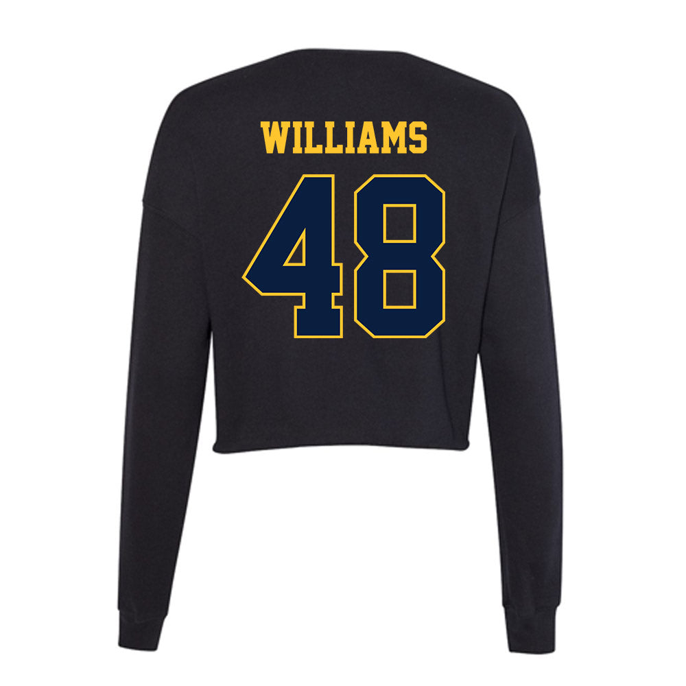 East Tennessee State - NCAA Football : Demetrius Williams - Women's Cropped Crew Fleece-1