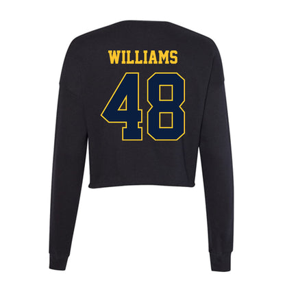 East Tennessee State - NCAA Football : Demetrius Williams - Women's Cropped Crew Fleece-1