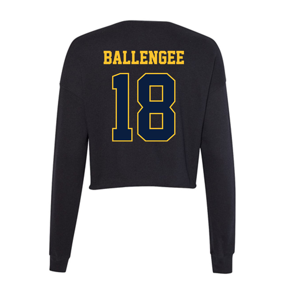 East Tennessee State - NCAA Softball : Quinn Ballengee - Women's Cropped Crew Fleece-1