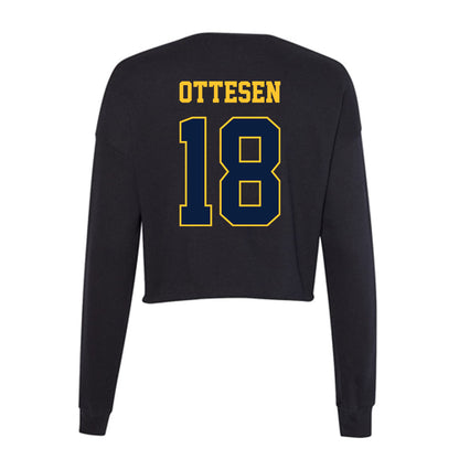 East Tennessee State - NCAA Men's Soccer : Anton Ottesen - Women's Cropped Crew Fleece-1