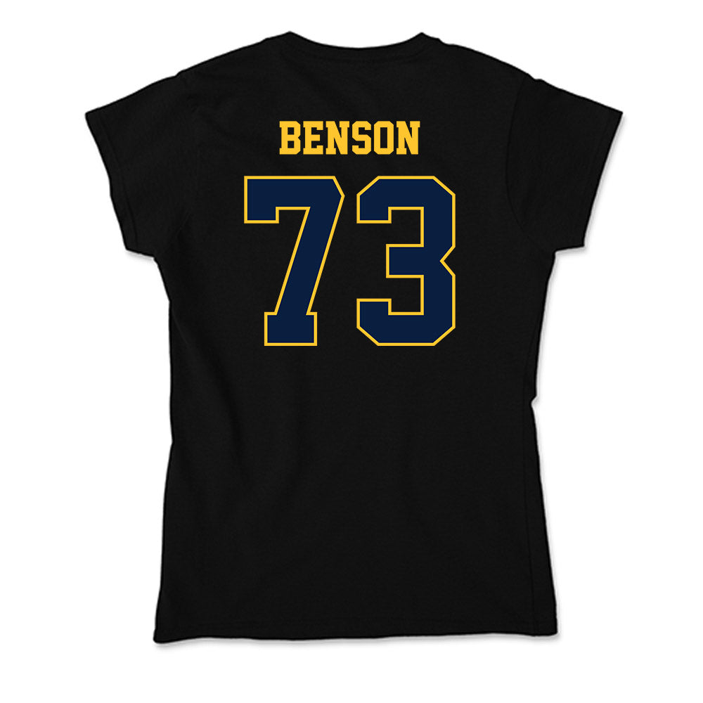East Tennessee State - NCAA Football : Joshua Benson - Soft Style Women’s T-Shirt-1