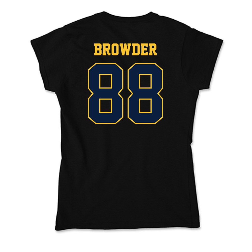 East Tennessee State - NCAA Football : Charlie Browder - Soft Style Women’s T-Shirt-1