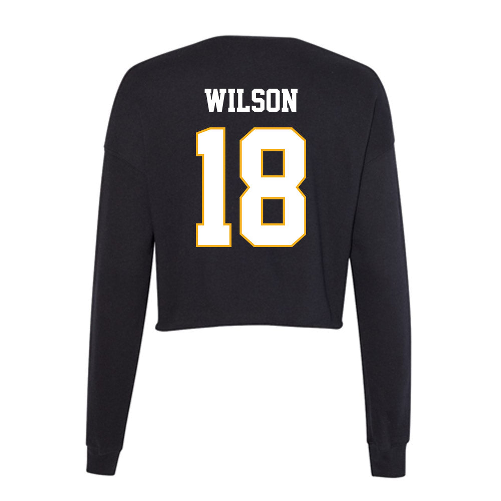 Winthrop - NCAA Men's Soccer : Thomas Wilson - Classic Shersey Women's Cropped Crew Fleece-1