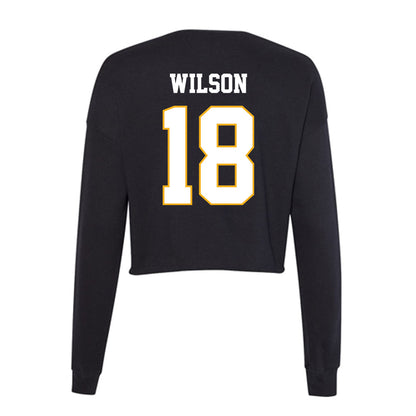 Winthrop - NCAA Men's Soccer : Thomas Wilson - Classic Shersey Women's Cropped Crew Fleece-1
