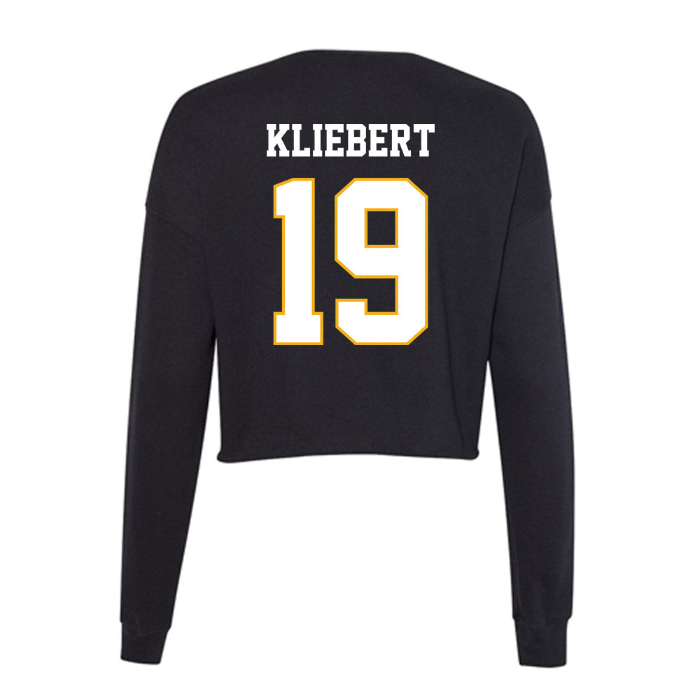 Winthrop - NCAA Men's Soccer : Pierson Kliebert - Classic Shersey Women's Cropped Crew Fleece-1