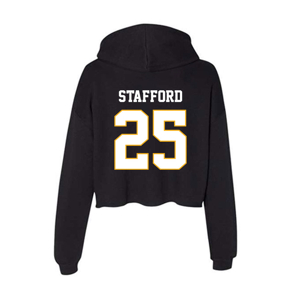 Winthrop - NCAA Men's Soccer : Christian Stafford - Classic Shersey Women's Crop Fleece Hoodie-1