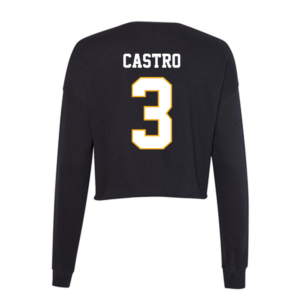 Winthrop - NCAA Men's Soccer : Emidio Castro - Classic Shersey Women's Cropped Crew Fleece-1