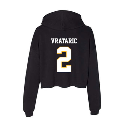 Winthrop - NCAA Men's Soccer : Dragen Vrataric - Classic Shersey Women's Crop Fleece Hoodie-1