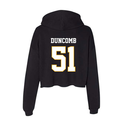 Winthrop - NCAA Men's Basketball : Logan Duncomb - Classic Shersey Women's Crop Fleece Hoodie-1