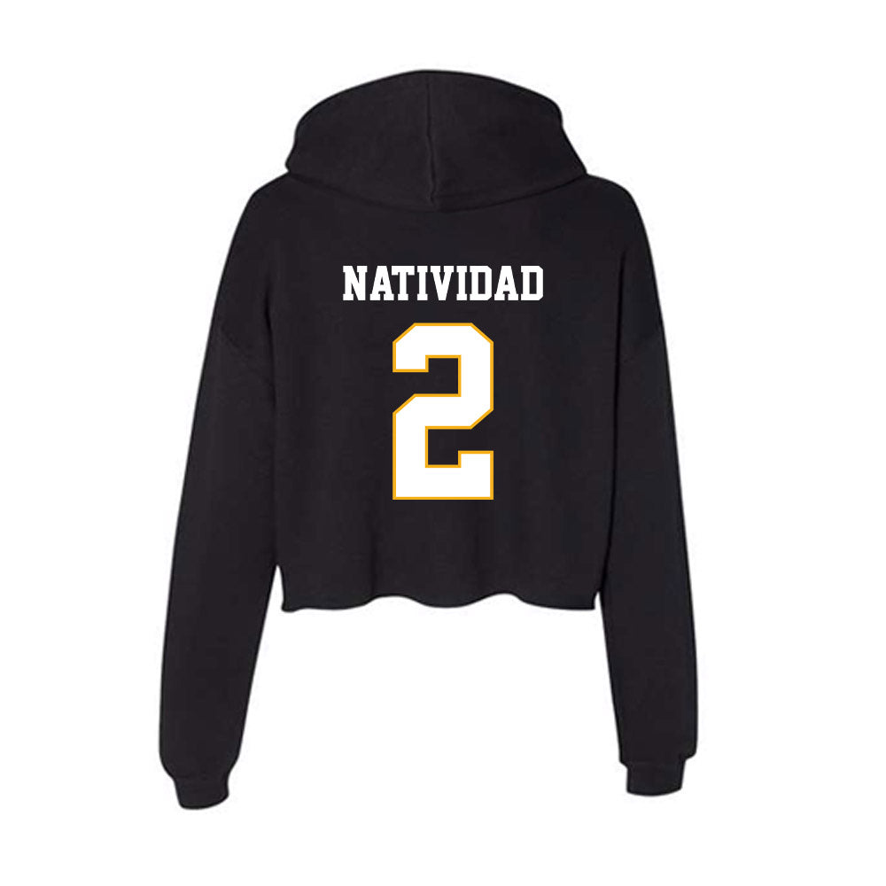 Winthrop - NCAA Baseball : Gabe Natividad - Classic Shersey Women's Crop Fleece Hoodie-1