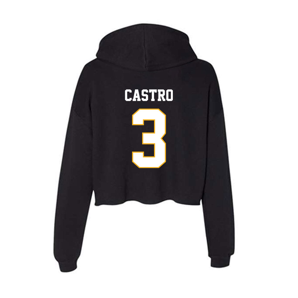 Winthrop - NCAA Men's Soccer : Emidio Castro - Classic Shersey Women's Crop Fleece Hoodie-1
