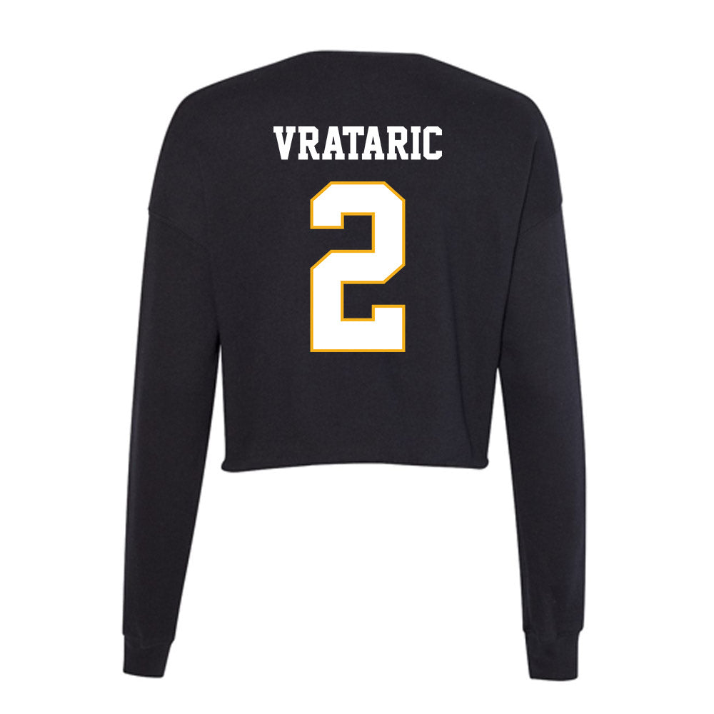 Winthrop - NCAA Men's Soccer : Dragen Vrataric - Classic Shersey Women's Cropped Crew Fleece-1