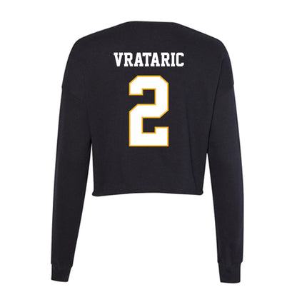 Winthrop - NCAA Men's Soccer : Dragen Vrataric - Classic Shersey Women's Cropped Crew Fleece-1