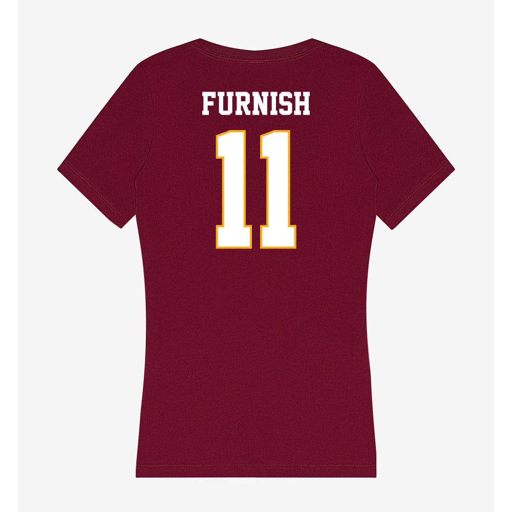 Winthrop - NCAA Baseball : Chance Furnish - Classic Shersey Women's V-Neck T-Shirt-1