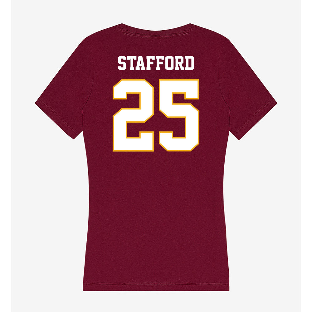 Winthrop - NCAA Men's Soccer : Christian Stafford - Classic Shersey Women's V-Neck T-Shirt-1