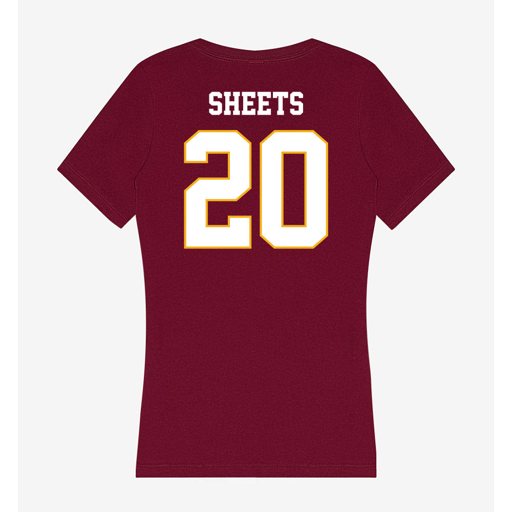 Winthrop - NCAA Women's Soccer : Lindsay Sheets - Classic Shersey Women's V-Neck T-Shirt-1