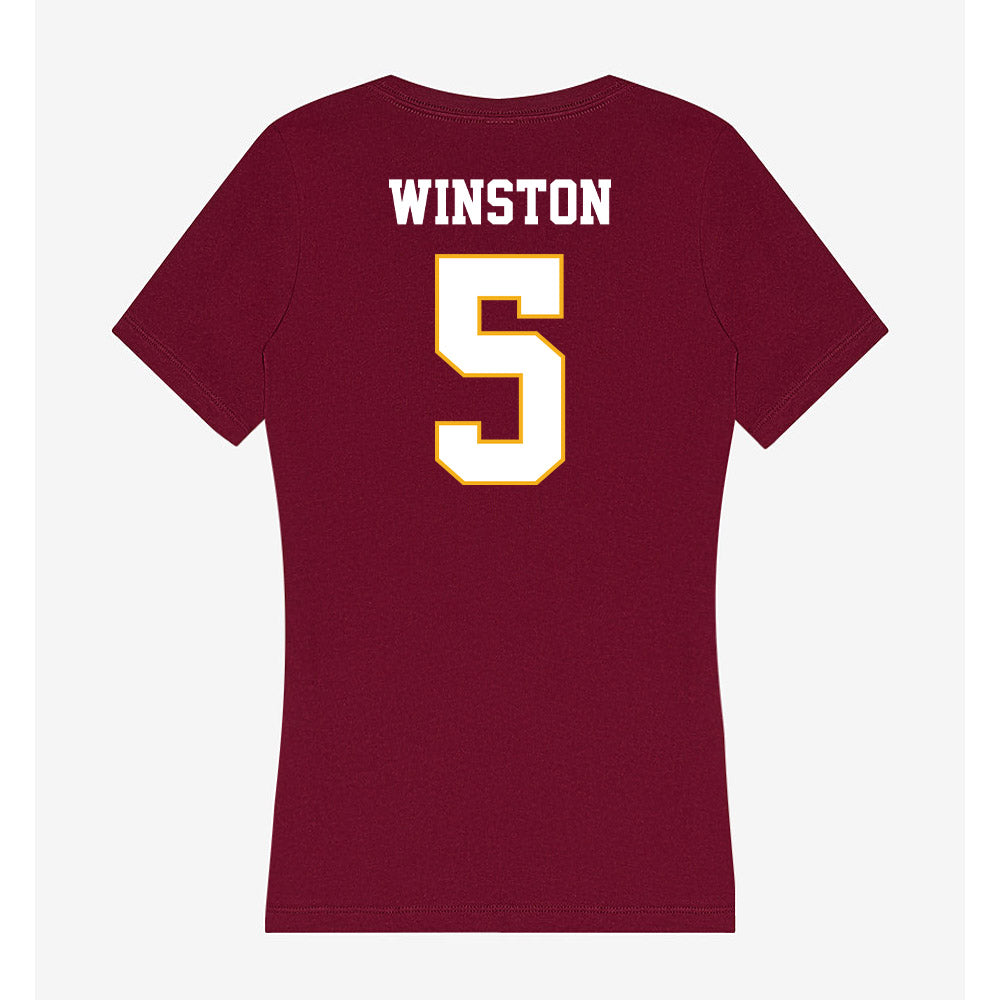 Winthrop - NCAA Women's Soccer : Zaria Winston - Classic Shersey Women's V-Neck T-Shirt-1