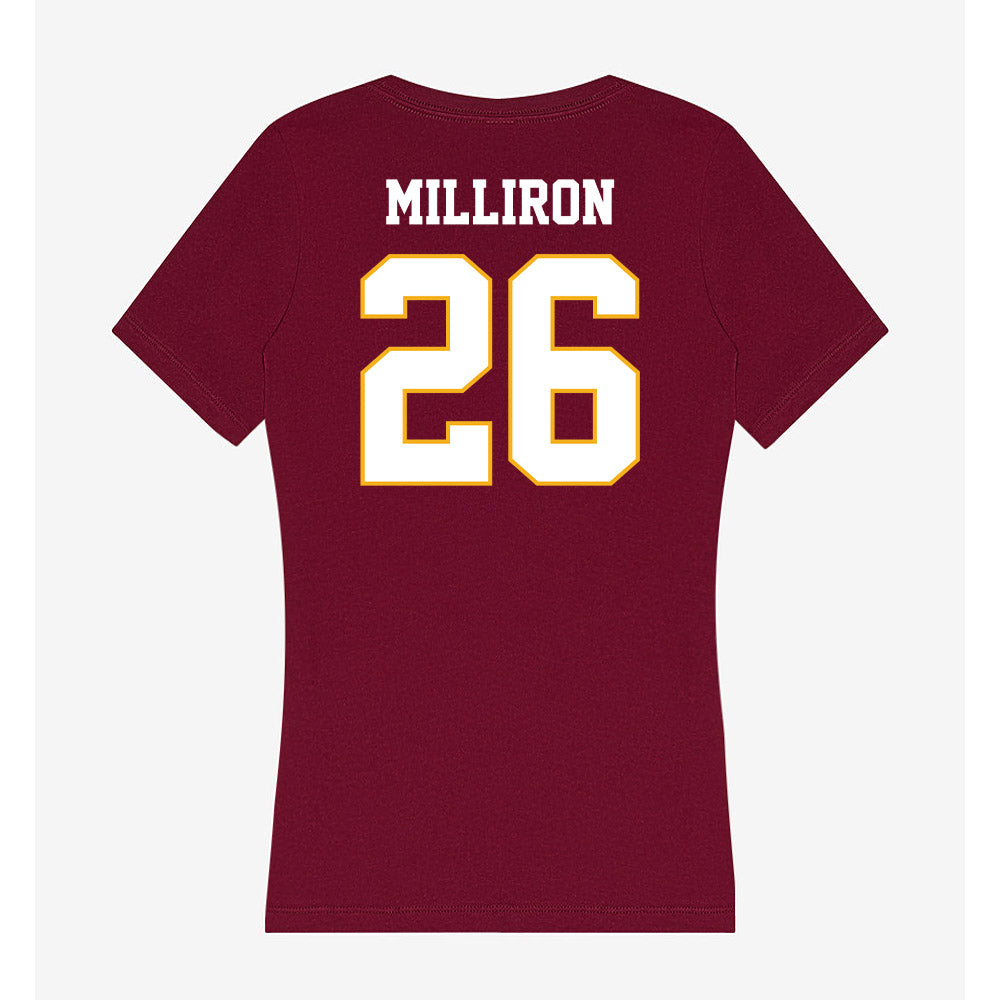 Winthrop - NCAA Women's Soccer : Emma Milliron - Classic Shersey Women's V-Neck T-Shirt-1