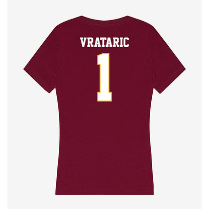 Winthrop - NCAA Women's Soccer : Mia Vrataric - Classic Shersey Women's V-Neck T-Shirt-1