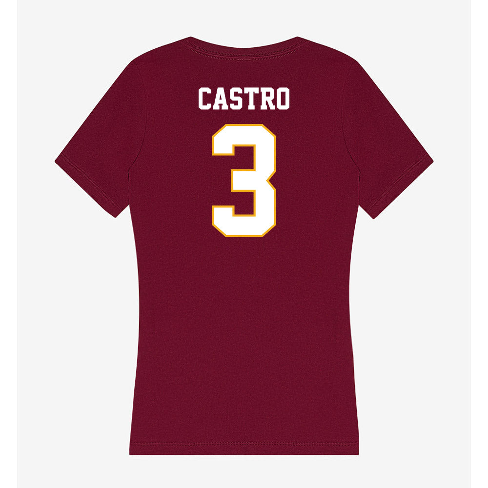 Winthrop - NCAA Men's Soccer : Emidio Castro - Classic Shersey Women's V-Neck T-Shirt-1