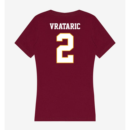 Winthrop - NCAA Men's Soccer : Dragen Vrataric - Classic Shersey Women's V-Neck T-Shirt-1