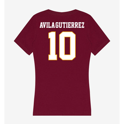 Winthrop - NCAA Women's Soccer : Monssi Avila-Gutierrez - Classic Shersey Women's V-Neck T-Shirt-1