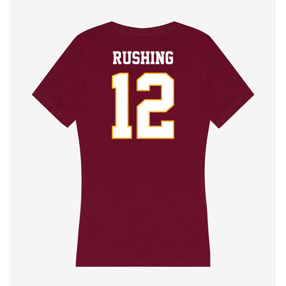 Winthrop - NCAA Softball : Leaha Rushing - Classic Shersey Women's V-Neck T-Shirt-1
