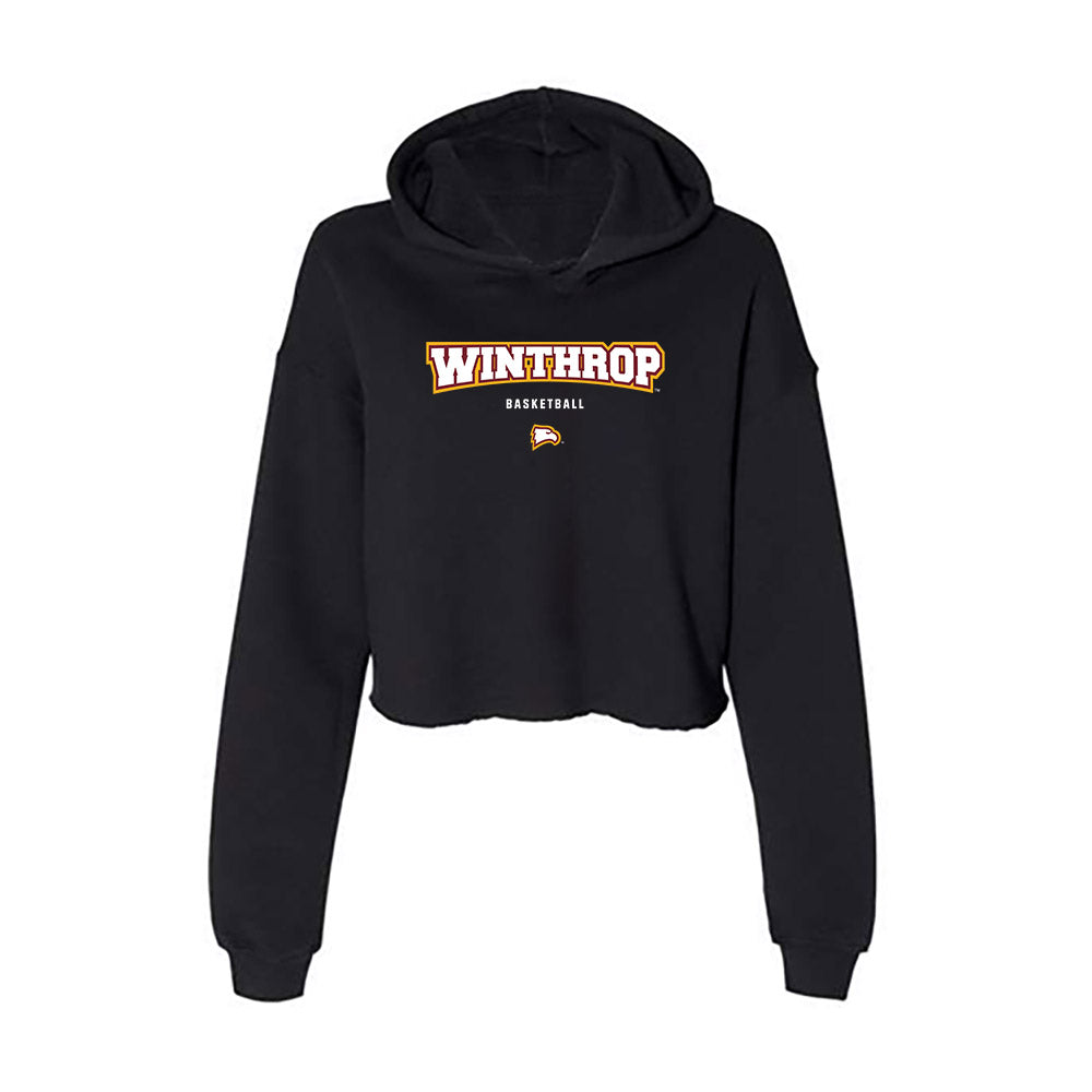 Winthrop - NCAA Women's Basketball : Martina Pelaez - Classic Shersey Women's Crop Fleece Hoodie-0