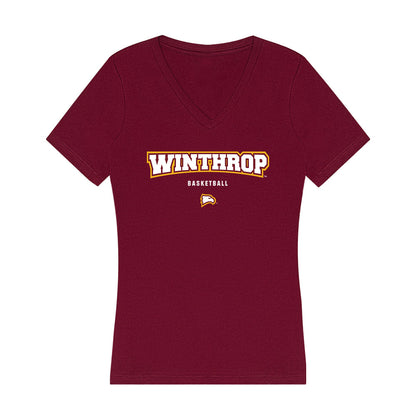Winthrop - NCAA Women's Basketball : Martina Pelaez - Classic Shersey Women's V-Neck T-Shirt-0