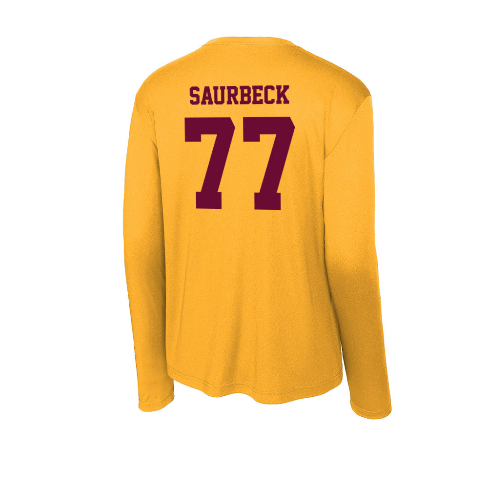 Central Michigan - NCAA Football : Jacob Saurbeck - Activewear Long Sleeve T-Shirt-1