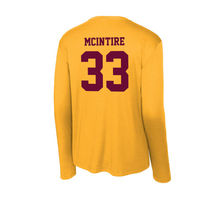 Central Michigan - NCAA Men's Basketball : Logan Mcintire - Activewear Long Sleeve T-Shirt-1