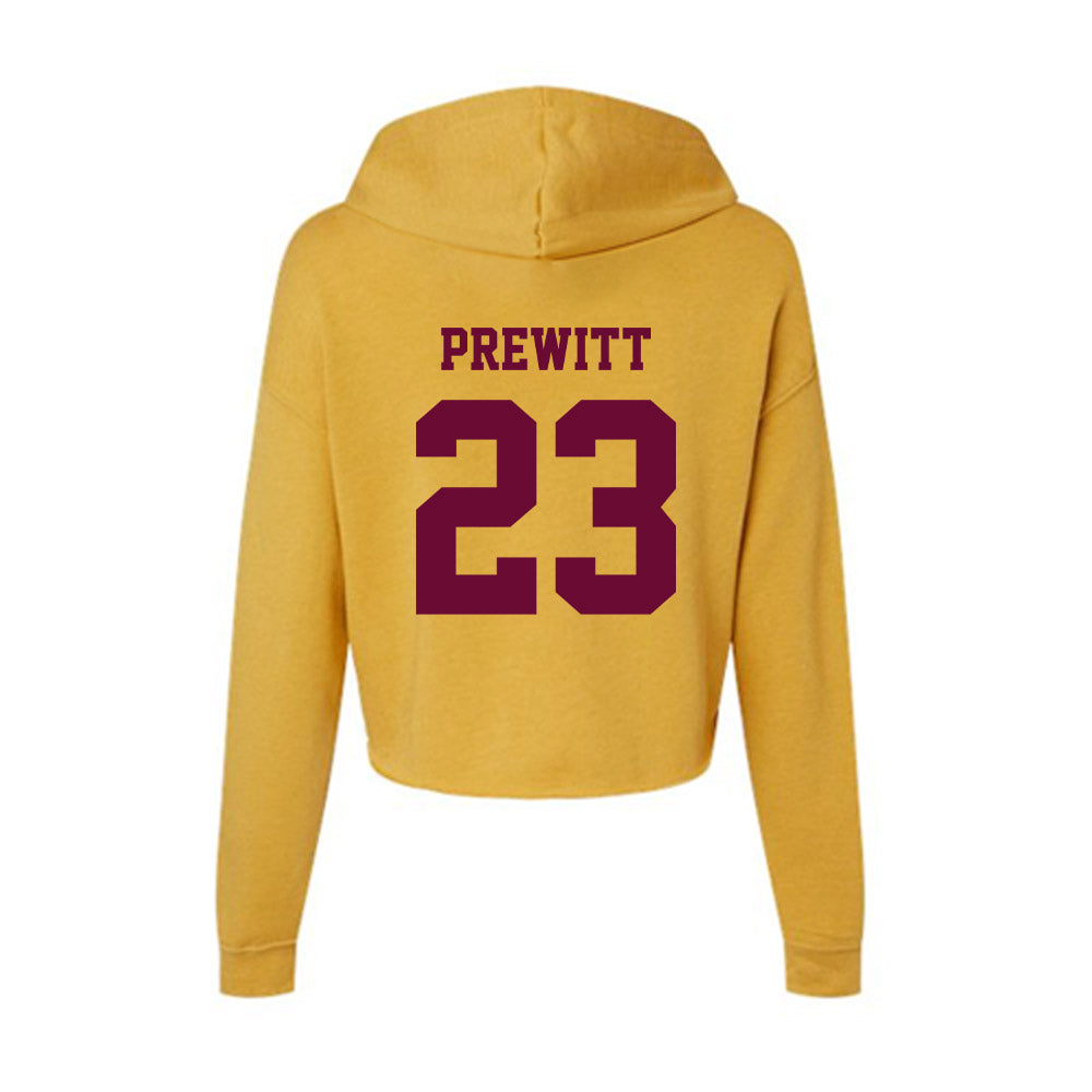 Central Michigan - NCAA Women's Basketball : Demetria Prewitt - Women's Crop Fleece Hoodie-1