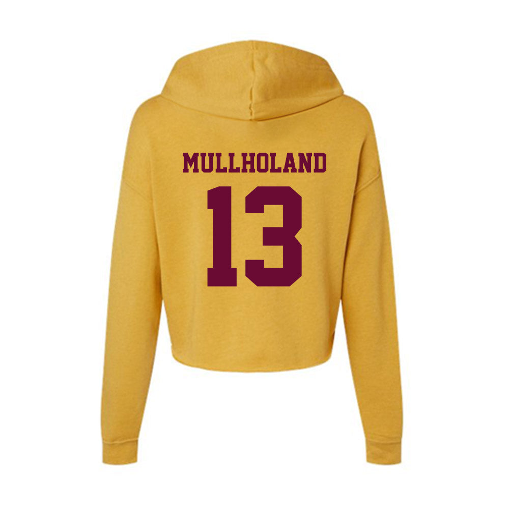 Central Michigan - NCAA Women's Volleyball : Lilly Mullholand - Women's Crop Fleece Hoodie-1