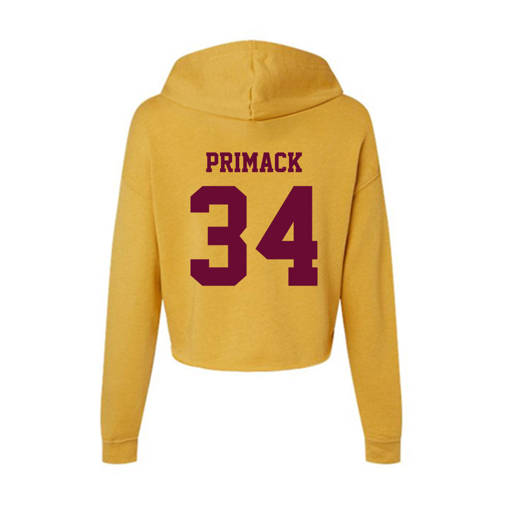 Central Michigan - NCAA Women's Soccer : Taylor Primack - Women's Crop Fleece Hoodie-1