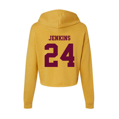 Central Michigan - NCAA Football : Mekhi Jenkins - Women's Crop Fleece Hoodie-1